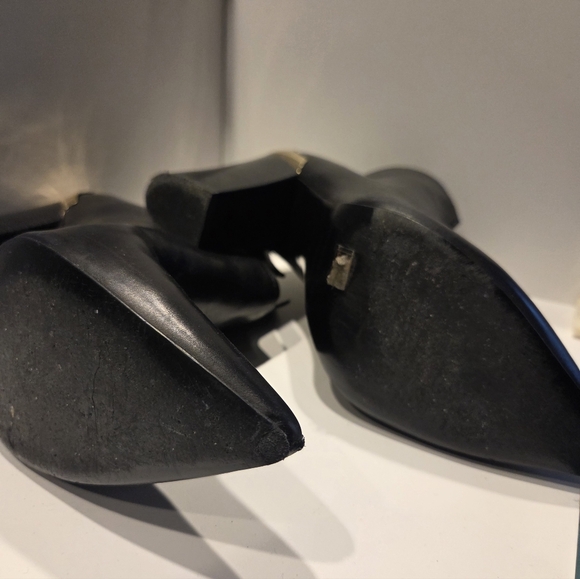 Sigerson Morrison SMVESTA Black Leather Ankle Booties - Picture 5 of 7